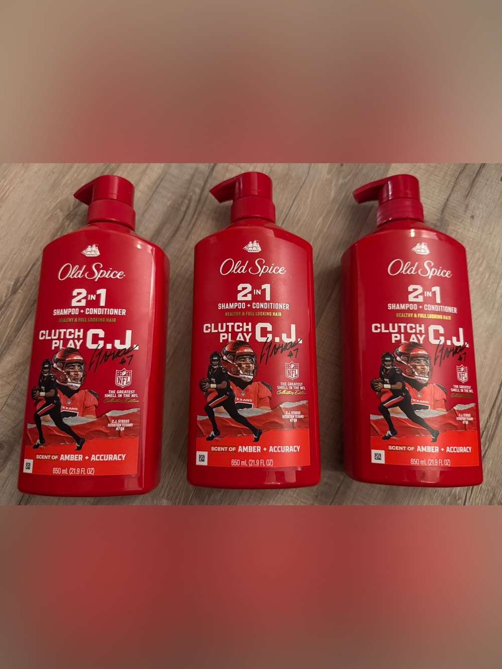 Old spice Limited edition CJ Stroud 2-in-1 Shampoo + Conditioner — Red
